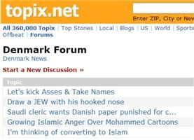 World Wide Flame War::Topix.net Forums Give Window on Cartoon Flap